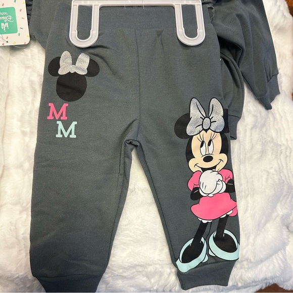 Disney Minnie Mouse Ruffled Baby Sweatshirt Set w/ Pants - Picture 3 of 6